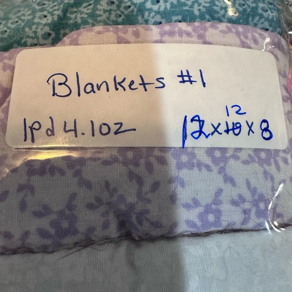 NoJo Butterfly Baby Quilt Purple Teal Appliqué Blanket Crown Crafts vintage‎